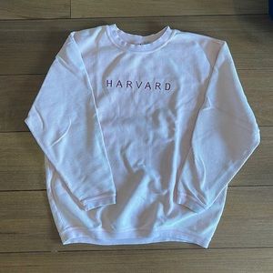 Pink Harvard Sweatshirt